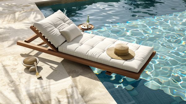 Les clés pour choisir le transat de piscine idéal : confort, matériaux, et design